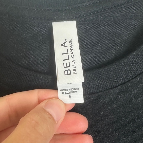 Bella + Canvas Weekends Coffee & Dogs Black Short Sleeve T-Shirt Women Size S - Picture 3 of 4